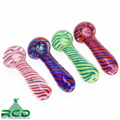 GLASS PIPE COLOR SWIRL ART GP2113 1CT